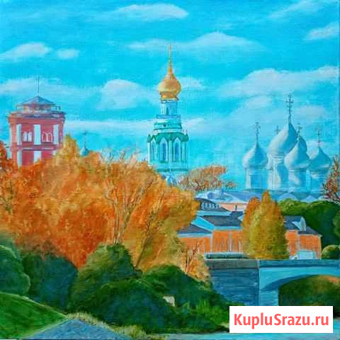 Картина «Вологда», масло холст 39*39 см, от автора Вологда - изображение 1
