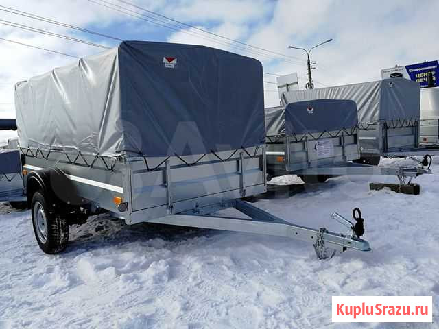 Прицеп Спутник 2.5х1.3м с подрамником и тентом Архангельск - изображение 1