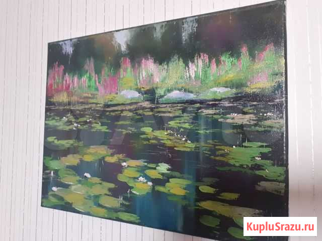Картина. Пруд маслом Дзержинск - изображение 1