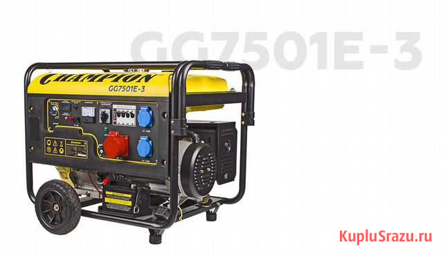 Бензиновый генератор Champion GG7501E-3 Санкт-Петербург - изображение 1