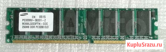 Модуль памяти samsung DDR PC3200 256MB Томск - изображение 1