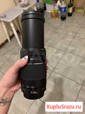 Объектив canon zoom lens ef 75-300mm 1 4-5.6 iii Новосибирск - изображение 1
