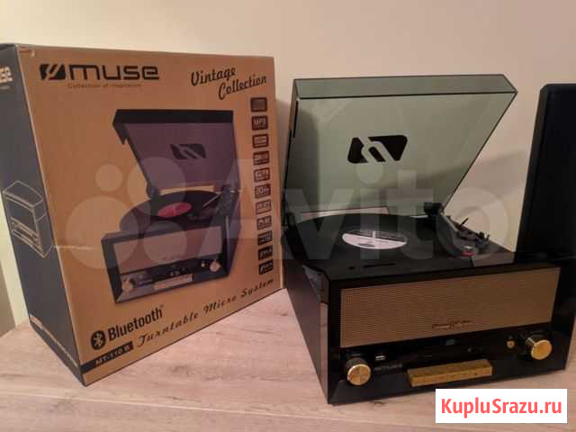 Виниловый проигрыватель Muse MT-110 с BT, USB, CD Рязань - изображение 1