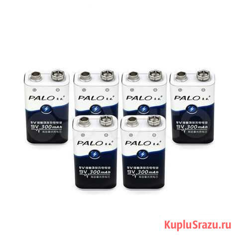 Аккумулятор крона 9V 300 mAh (новый) Омск - изображение 1