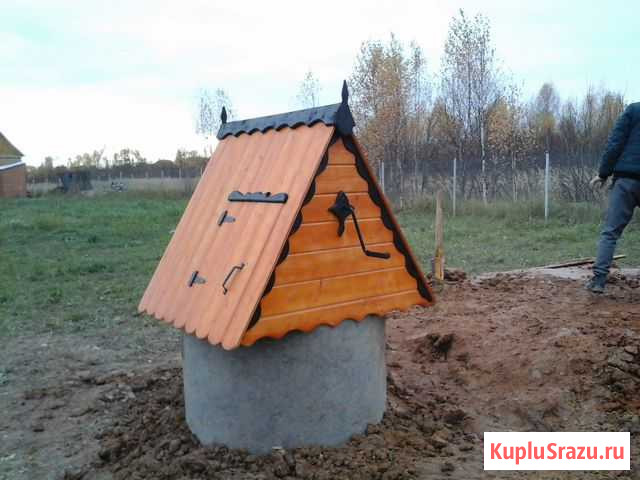 Копка колодцев. Чистка колодцев. Септики из колец Москва - изображение 1