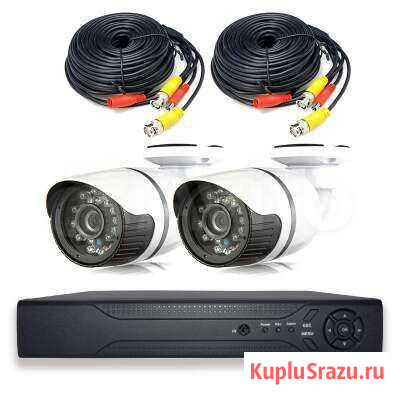 Видеонаблюдение AHD 5Мп Ps-Link KIT-С502HD 2 камер Тюмень - изображение 1