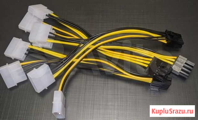 Переходник 8 Pin на Molex 4 Pin х4шт Нижневартовск - изображение 1