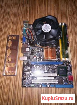 Комплект: Asus P5KPL-AM + Core2Duo E8400 + 2Gb Челябинск - изображение 1
