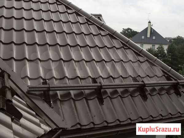 Металлочерепица монтеррей 0.45 RAL 8017 Челябинск - изображение 1