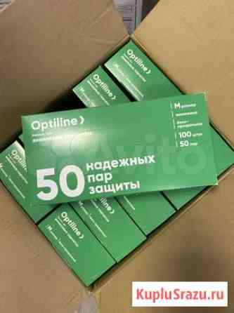 Перчатки виниловые OptiLine Череповец