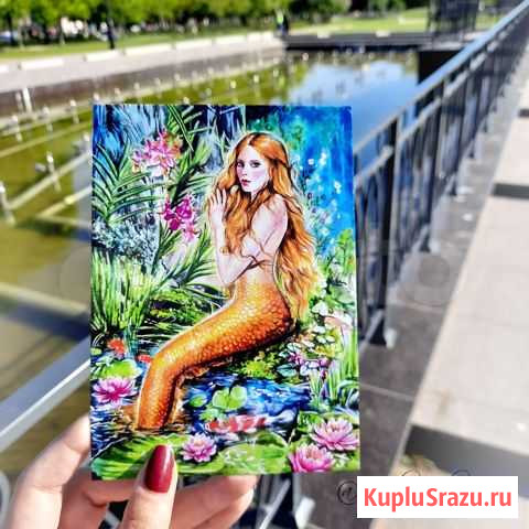 Открытка с русалкой Элиана Санкт-Петербург - изображение 1