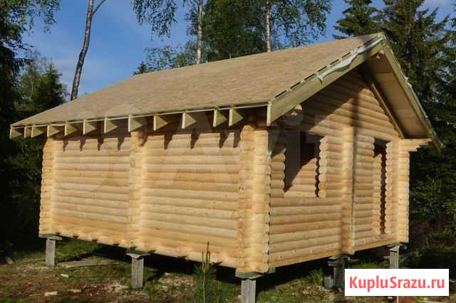 Сруб дачного домика 6.0х6.0м. из бревна (Видео) Агалатово - изображение 1