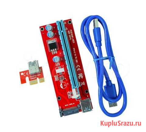 Riser, Райзер PCI-E (SATA) ver. 007s Оренбург - изображение 1