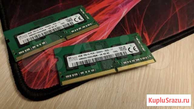 Оперативная память DDR4 so-dimm 2x4 Gb Самара - изображение 1