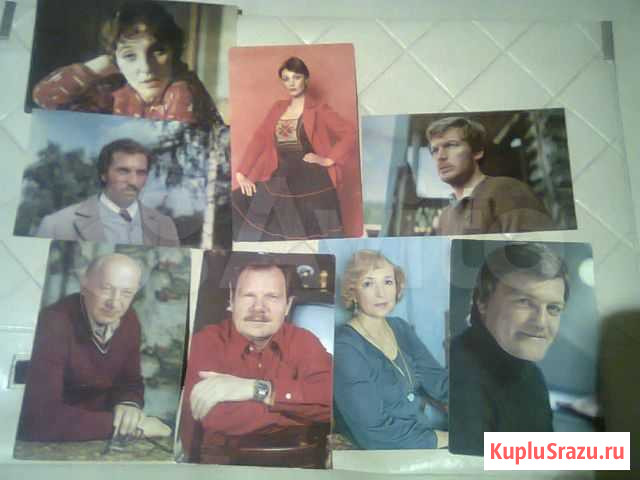 Открытки СССР актёры кино 8 шт Рязань - изображение 1