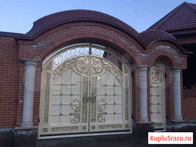 Красивые ворота на заказ N1 Заводской - изображение 1