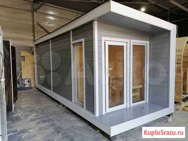 Баня бочка утеплённая каркасная Сургут - изображение 1