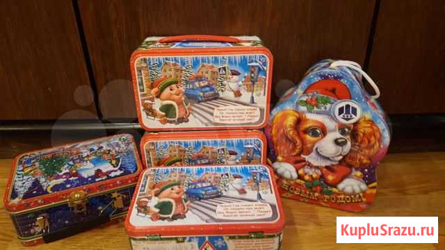 Жестяные коробочки новогодние Дзержинск - изображение 1
