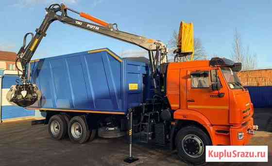 Ломовоз Камаз 65115 + кму P97М, самосвал 30м3 Иркутск