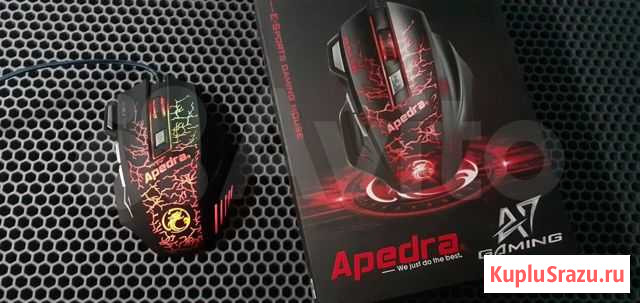 Игровая 3D мышь Apedra A7 Подсветка 7 кнопок Новая Самара - изображение 1