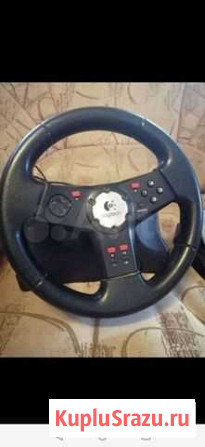 Игровой руль с педалями для пк Омск - изображение 1
