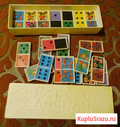Детское домино лесная ягодка СССР Быково - изображение 1