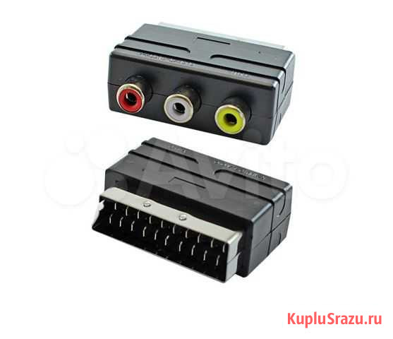 Переходник scart - 3 RCA Симферополь - изображение 1