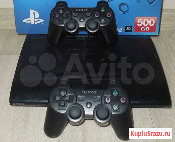 Sony PS3 Super Slim 500 гб прошита (HEN) 45 игр Южноуральск - изображение 1