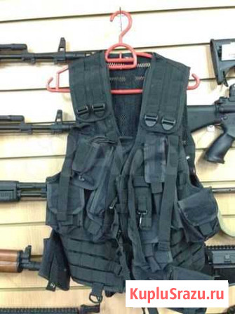 Разгрузочный жилет ак серии pouch черный Пятигорск - изображение 1