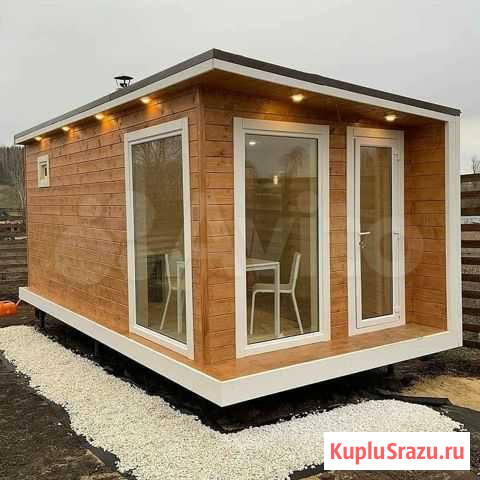 Баня бочка утепленная каркасная Миасс - изображение 1