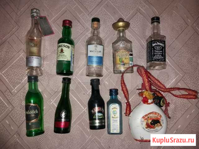 Набор мини-бутылок 10 штук Уфа - изображение 1