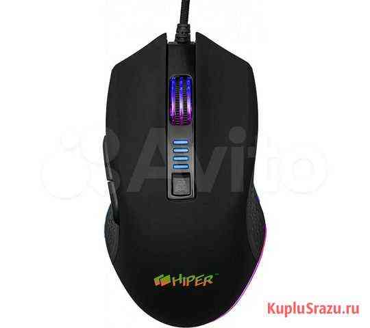 Игровая мышь hiper Genome GM-5 чёрная (USB, 6 кноп Казань