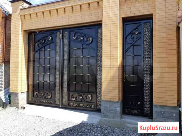 Кованые ворота под ключ N3 Алхан-Кала - изображение 1