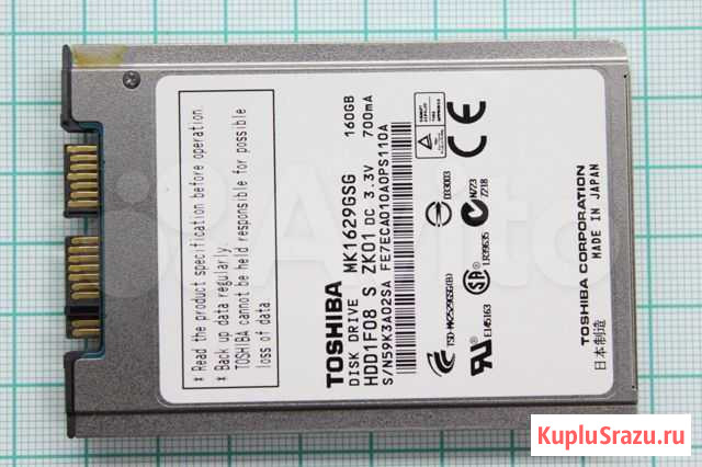 1.8 HDD Toshiba MK1629GSG 160 gb Иркутск - изображение 1