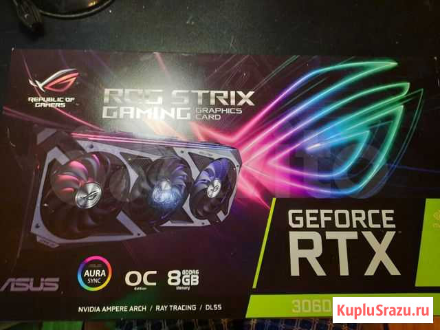 ROG RTX 3060TI 8gb Омск - изображение 1