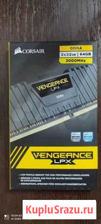 Память 64gb corsair Vengeance CMK64GX4M4D3000C16 Йошкар-Ола - изображение 1
