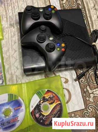 Xbox 360E 250Gb 2 геймпада и диски Астрахань - изображение 1