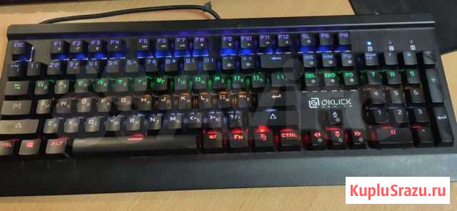 Игровая механическая клавиатура с RGB Oklick 920g Калининград - изображение 1