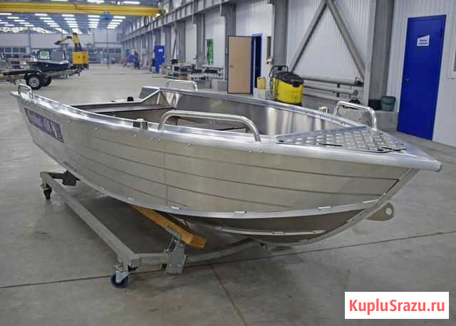 Новая алюминиевая моторная лодка Wyatboat 430Р Казань - изображение 1
