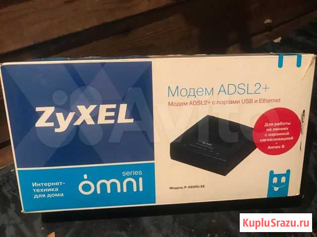 Модем Zyxel Omni p-660ru ee adsl новый Новозыбков - изображение 1