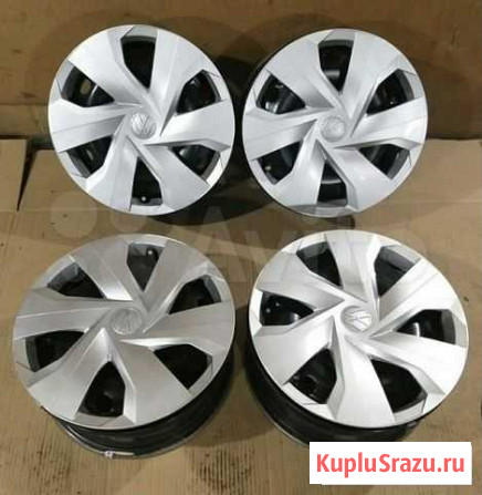 Оригинальные диски R15 и колпаки Volkswagen Polo Тверь - изображение 1