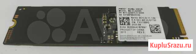 Sad m.2 nvm express (ssd-диск samsung 256gb) Чебоксары - изображение 1