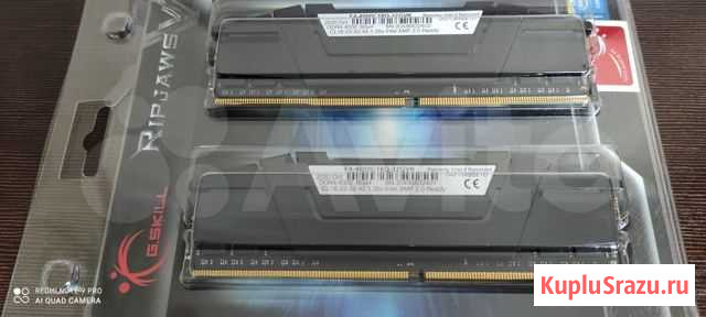 Память 4x8 гб G.Skill Ripjaws V F4-4000C18Q-32GVK Йошкар-Ола - изображение 1