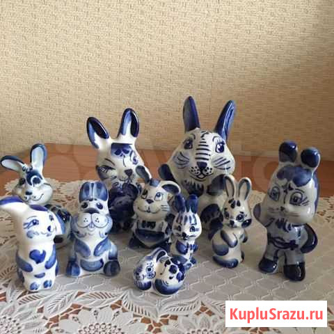 Коллекция зайцев Гжель Светлогорск - изображение 1