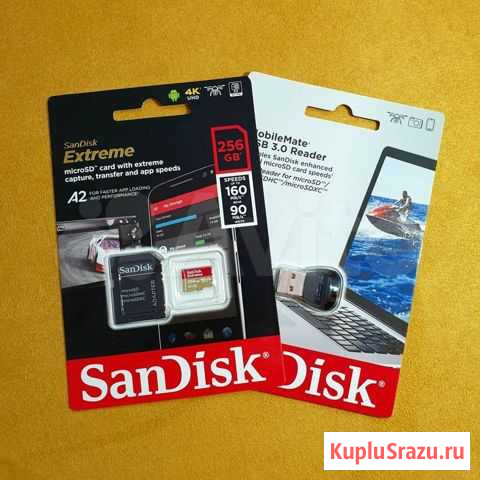 Карта памяти SanDisk Extreme 256 GB Micro SD / A2 Москва - изображение 1