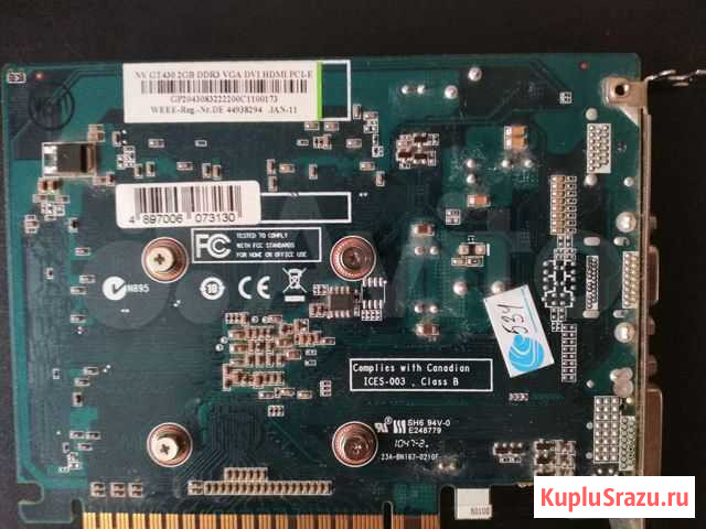 Видеокарта GT430 2GB Чебоксары - изображение 1