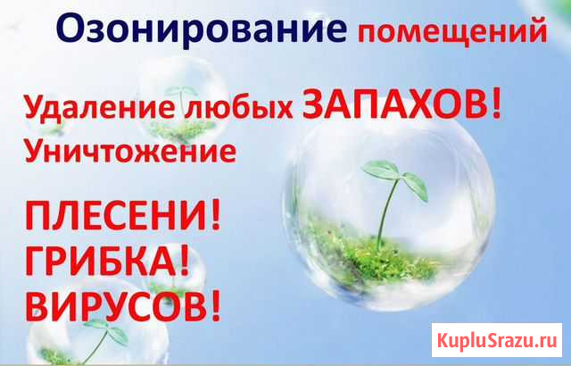 Озонирование Удаление запаха Дезинфекция Омск - изображение 1