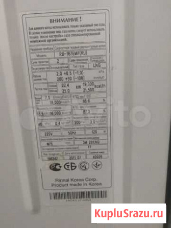 Газовый котёл ренай Барнаул - изображение 1