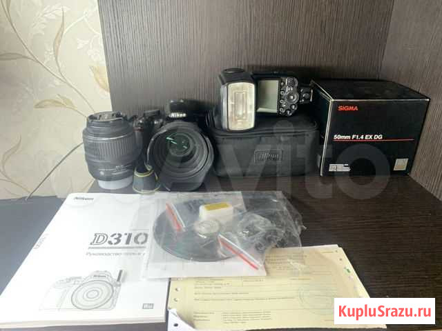 Фотоаппарат nikon d3100 комплект Ярославль - изображение 1