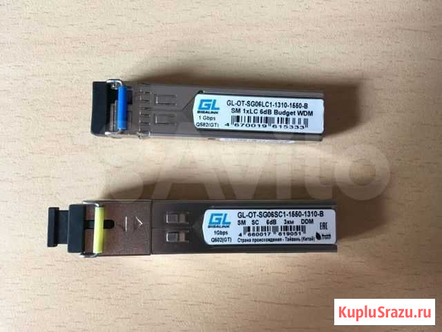 SFP-трансивер gigalink GL-OT-SG14SC1-1550-1310-B Новокузнецк - изображение 1